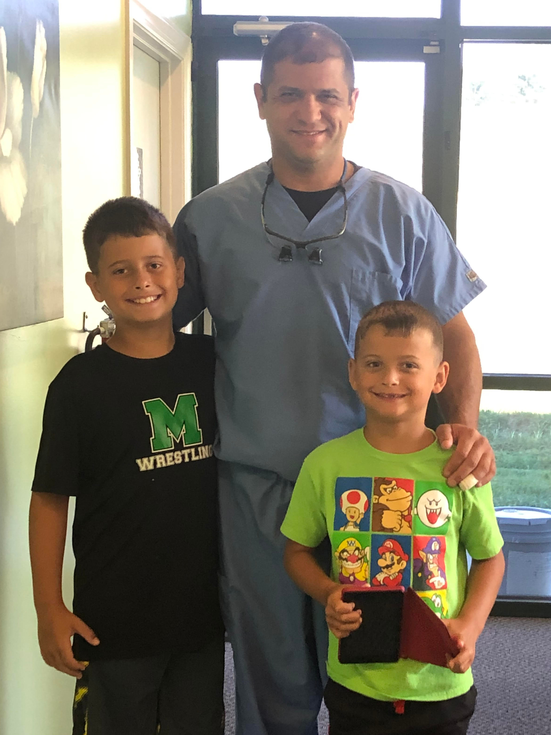 Dr. Balsly and his two sons